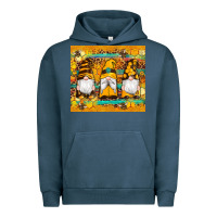 Pigment Midnight Navy western bee gnomes  honeycomb  leopard turquoise wooden serape Urban Hoodie - Artiststas