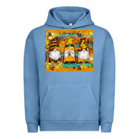 Pigment Pebble Blue western bee gnomes  honeycomb  leopard turquoise wooden serape Urban Hoodie - Artiststas