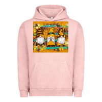 Pigment Salmon western bee gnomes  honeycomb  leopard turquoise wooden serape Urban Hoodie - Artiststas