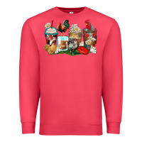 Cardinal rooster coffee cups Premium Sweatshirt - Zillion Design Studio