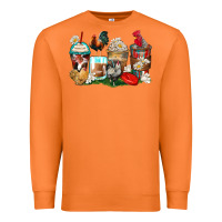 Carrot rooster coffee cups Premium Sweatshirt - Zillion Design Studio