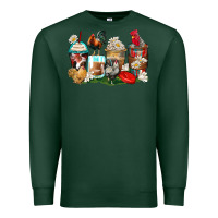 Sports Green rooster coffee cups Premium Sweatshirt - Zillion Design Studio