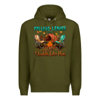 Army Green falling leaves and nights like this Premium Hoodie - BundleAndBundleShop