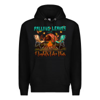 Black falling leaves and nights like this Premium Hoodie - BundleAndBundleShop