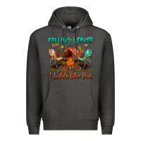Charcoal Heather falling leaves and nights like this Premium Hoodie - BundleAndBundleShop