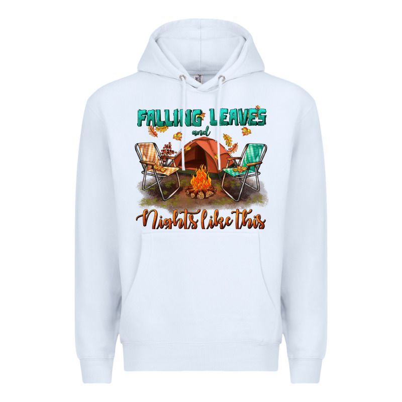 Falling Leaves And Nights Like This Premium Hoodie by BundleAndBundleShop | Teevron