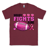 Burgundy nobody fights alone Classic Tee - RanaPortraitStore