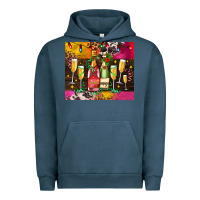 Pigment Midnight Navy Christmas champagne bottles and Urban Hoodie - AdoDesignShop