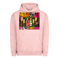 Pigment Salmon Christmas champagne bottles and Urban Hoodie - AdoDesignShop