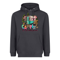 Smoke camping is my happy place Heavyweight Hoodie - RanaPortraitStore