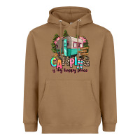Toasted Coconut camping is my happy place Heavyweight Hoodie - RanaPortraitStore