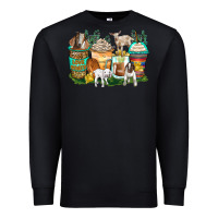 Black goats coffee cups Premium Sweatshirt - Zillion Design Studio