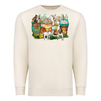 Sandshell goats coffee cups Premium Sweatshirt - Zillion Design Studio