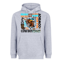 Heather Grey western cowboy wild west Heavyweight Hoodie - texasbilliewilder