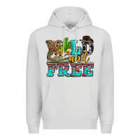 Dove Grey wild and free with cactus Premium Hoodie - AdoDesignShop