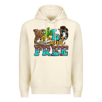 Sandshell wild and free with cactus Premium Hoodie - AdoDesignShop
