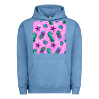 Pigment Pebble Blue summer ocean seamless pattern Urban Hoodie - BundleAndBundleShop