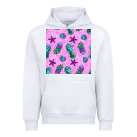 White summer ocean seamless pattern Urban Hoodie - BundleAndBundleShop