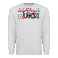Dove Grey wife mom nurse Premium Sweatshirt - texasbilliewilder
