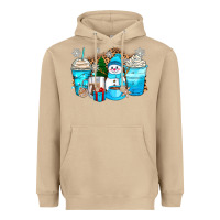 Mushroom winter snowman coffee cups Heavyweight Hoodie - Zillion Design Studio
