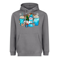 Storm winter snowman coffee cups Heavyweight Hoodie - Zillion Design Studio
