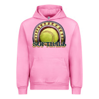 Fuchsia Pink softball rainbow Urban Hoodie - JahusDesignShop