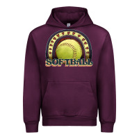Mauve Wine softball rainbow Urban Hoodie - JahusDesignShop