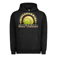 Pigment Black softball rainbow Urban Hoodie - JahusDesignShop