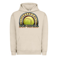 Pigment French Oak softball rainbow Urban Hoodie - JahusDesignShop