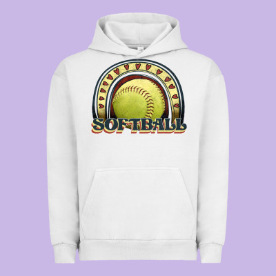 Softball Rainbow Urban Hoodie Designed By Jahusdesignshop