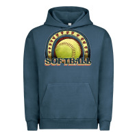 Pigment Midnight Navy softball rainbow Urban Hoodie - JahusDesignShop
