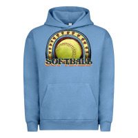 Pigment Pebble Blue softball rainbow Urban Hoodie - JahusDesignShop