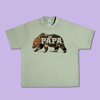 Bear Papa Urban Heavy Tee Designed By Artiststas