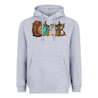 Heather Grey western love bull skull with gemstone and sunflowe Heavyweight Hoodie - texasbilliewilder