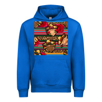 Cobalt mexican gnomes seamless pattern Urban Hoodie - BundleAndBundleShop