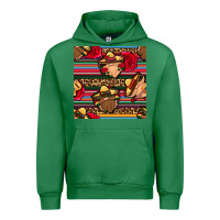 Emerald mexican gnomes seamless pattern Urban Hoodie - BundleAndBundleShop