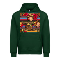 Foreset Green mexican gnomes seamless pattern Urban Hoodie - BundleAndBundleShop