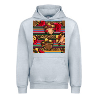 Heather Grey mexican gnomes seamless pattern Urban Hoodie - BundleAndBundleShop