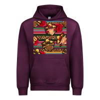 Mauve Wine mexican gnomes seamless pattern Urban Hoodie - BundleAndBundleShop