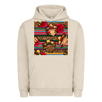 Pigment French Oak mexican gnomes seamless pattern Urban Hoodie - BundleAndBundleShop