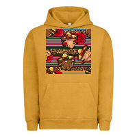 Pigment Peanut Butter mexican gnomes seamless pattern Urban Hoodie - BundleAndBundleShop