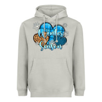 Moon Dust snow hearts winter season Heavyweight Hoodie - Zillion Design Studio