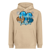 Mushroom snow hearts winter season Heavyweight Hoodie - Zillion Design Studio
