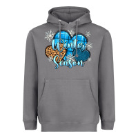 Storm snow hearts winter season Heavyweight Hoodie - Zillion Design Studio