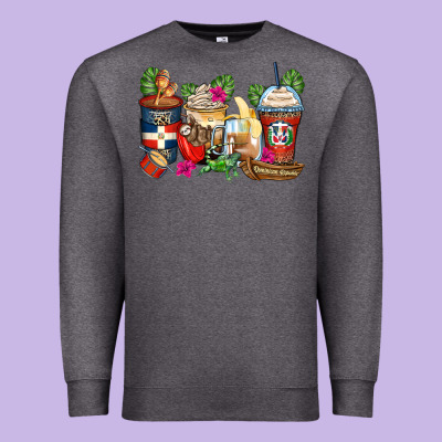 Dominican Republic Coffee Cups Premium Sweatshirt Designed By Zillion Design Studio
