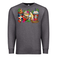 Charcoal Heather dominican republic coffee cups Premium Sweatshirt - Zillion Design Studio