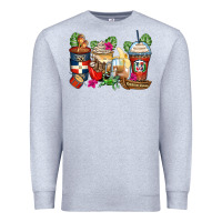 Heather Grey dominican republic coffee cups Premium Sweatshirt - Zillion Design Studio
