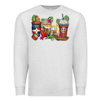 Oatmeal Heather dominican republic coffee cups Premium Sweatshirt - Zillion Design Studio