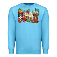 Ocean Blue dominican republic coffee cups Premium Sweatshirt - Zillion Design Studio