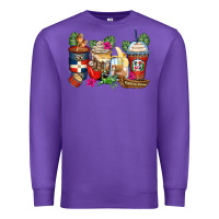 Purple dominican republic coffee cups Premium Sweatshirt - Zillion Design Studio